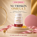 NutriSkin Omega 3 Fórmula Premium TG | EPA 1200 mg + DHA 900 mg | 180 cápsulas blandas